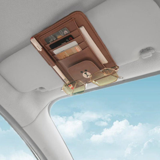 Car sun visor storage glasses - Premium 0 from chiquetrends.com - Just $16! Shop now at chiquetrends.com