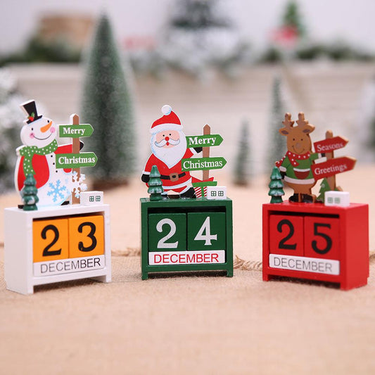 Christmas wooden calendar - Premium 0 from chiquetrends.com - Just $14! Shop now at chiquetrends.com