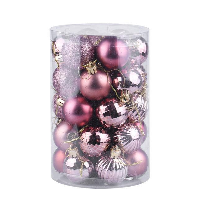 34 Christmas Ball Set 4cm - Premium 0 from chiquetrends.com - Just $15! Shop now at chiquetrends.com