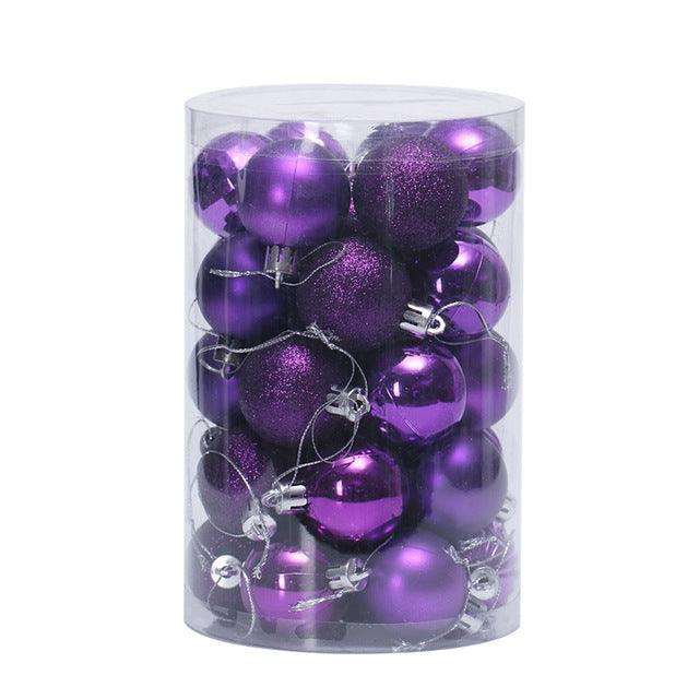 34 Christmas Ball Set 4cm - Premium 0 from chiquetrends.com - Just $15! Shop now at chiquetrends.com