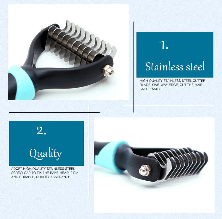 Dog Hair Removal Comb - Premium Pet Combs & Brushes from chiquetrends.com - Just $16! Shop now at chiquetrends.com