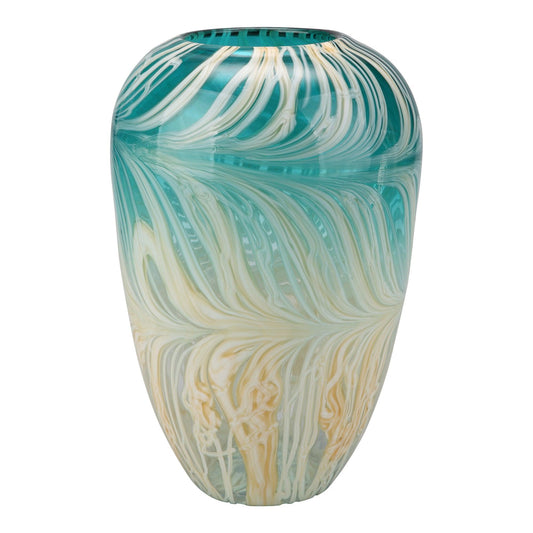 Array Ceramic Blue Flower Vase - Premium Home decor from chiquetrends.com - Just $186! Shop now at chiquetrends.com