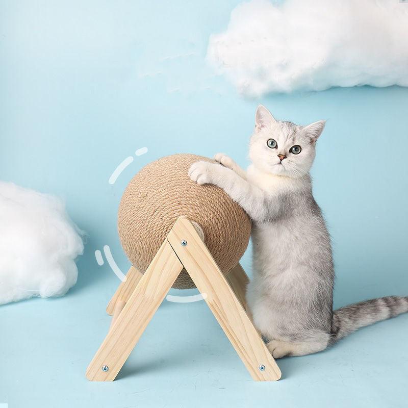 Cat Scratching Ball Toy Kitten - Premium  from chiquetrends.com - Just $20! Shop now at chiquetrends.com