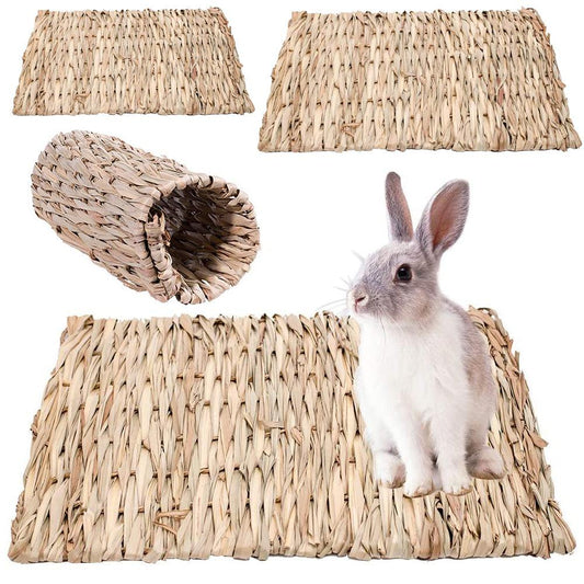 Rabbit Grass Mat Woven Bed Mat - Premium  from chiquetrends.com - Just $13! Shop now at chiquetrends.com