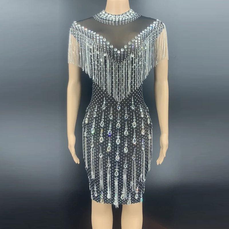 Luxury Evening Crystals and - Premium Dresses from chiquetrends.com - Just $234! Shop now at chiquetrends.com