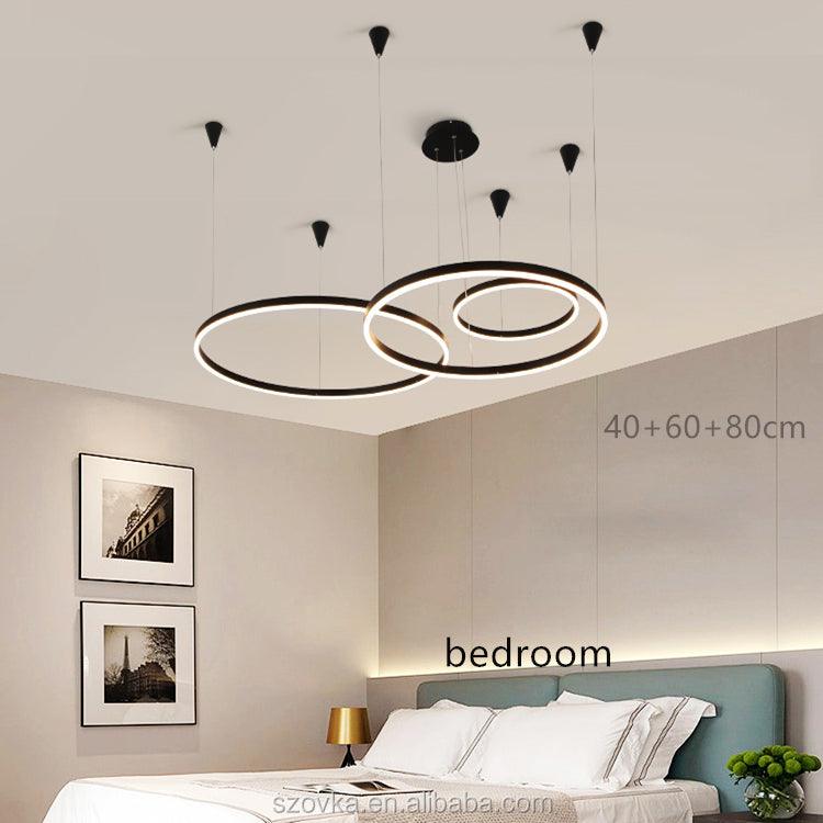 Circle chandeliers with led - Premium Chandeliers from chiquetrends.com - Just $319! Shop now at chiquetrends.com