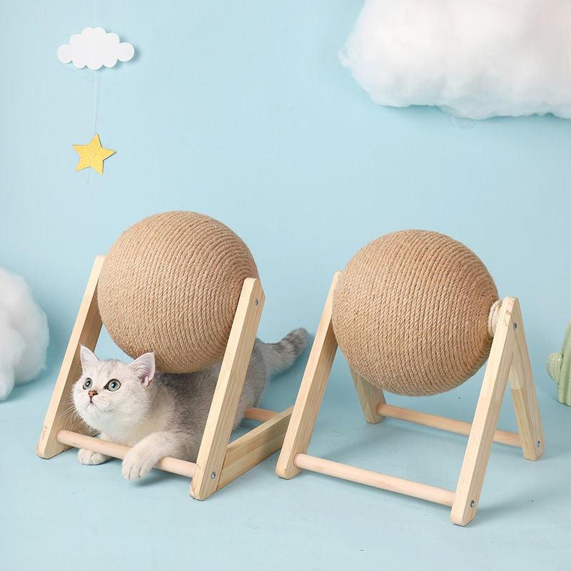 Cat Scratching Ball Toy Kitten - Premium  from chiquetrends.com - Just $20! Shop now at chiquetrends.com