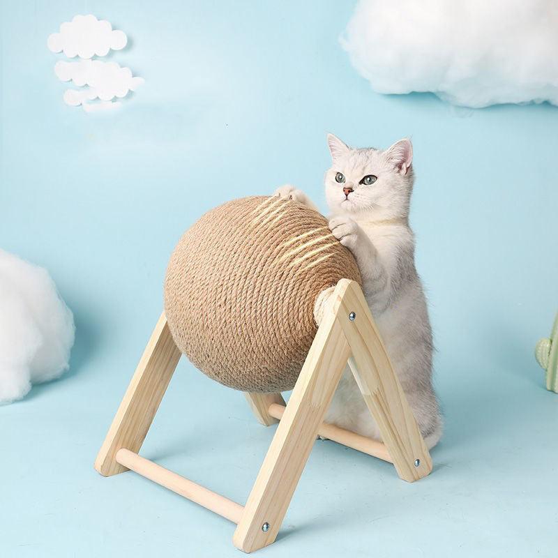 Cat Scratching Ball Toy Kitten - Premium  from chiquetrends.com - Just $20! Shop now at chiquetrends.com