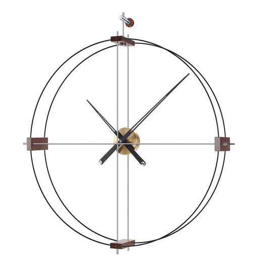 Minimalist Spain Brass Walnut - Premium Wall Clocks from chiquetrends.com - Just $306! Shop now at chiquetrends.com