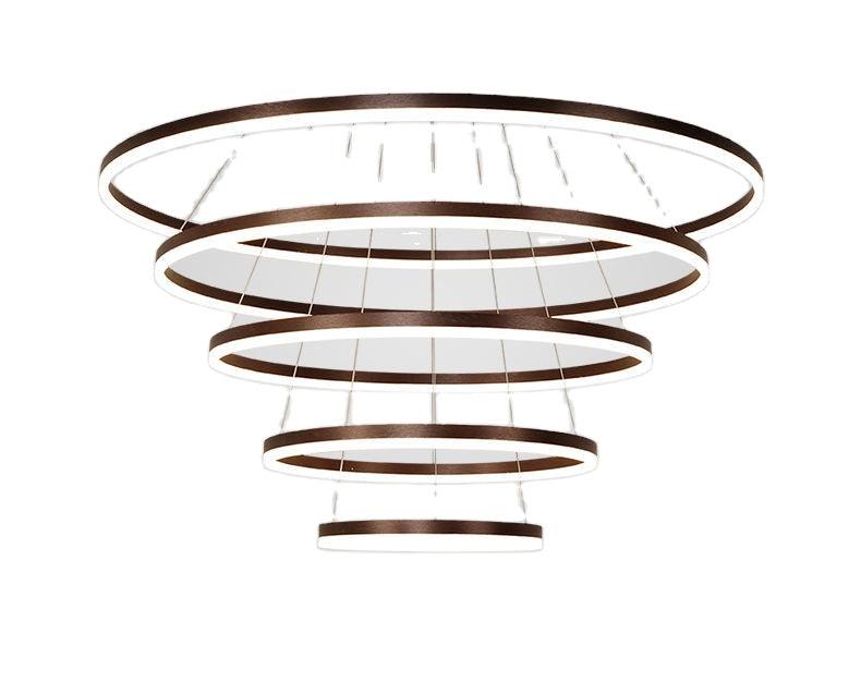 Metal Ring Modern LED Round - Premium Chandeliers from chiquetrends.com - Just $59! Shop now at chiquetrends.com