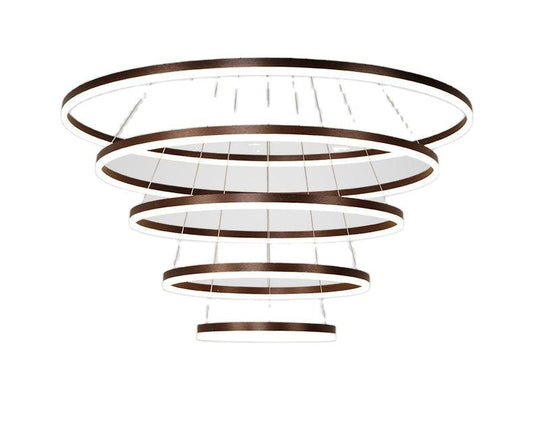 Metal Ring Modern LED Round - Premium Chandeliers from chiquetrends.com - Just $59! Shop now at chiquetrends.com