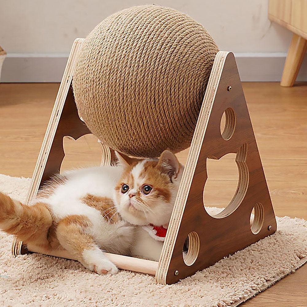 Paw Cat Scratching Ball Frame - Premium  from chiquetrends.com - Just $28! Shop now at chiquetrends.com