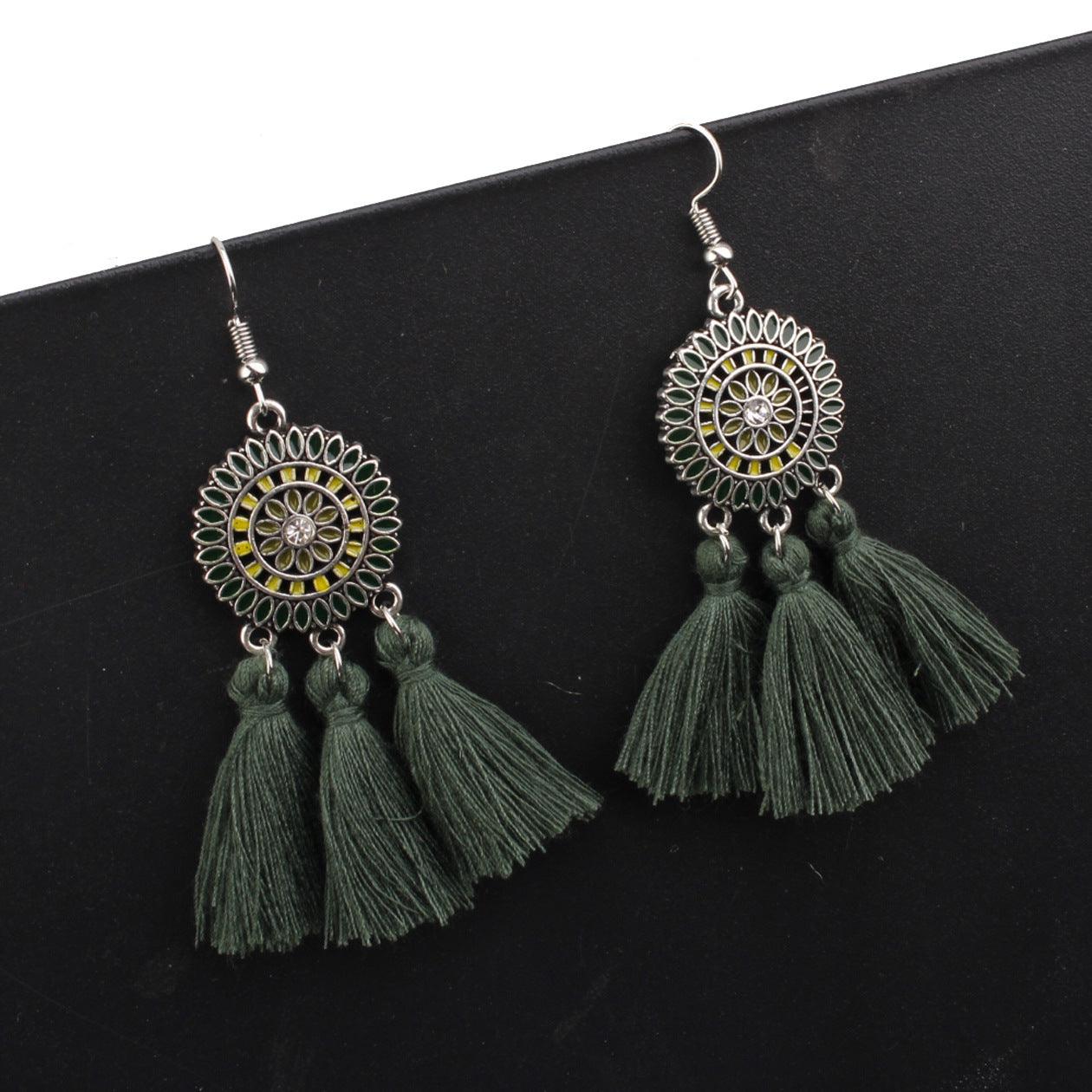 Bohemian tassel earrings - Premium Earrings from chiquetrends.com - Just $12! Shop now at chiquetrends.com