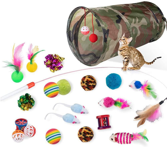 Dono 21Pcs Cats Feather Toys- - Premium  from chiquetrends.com - Just $54! Shop now at chiquetrends.com