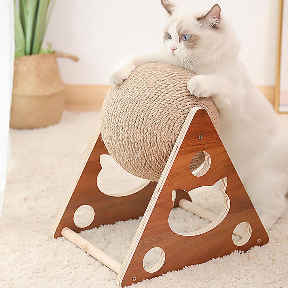 Paw Cat Scratching Ball Frame - Premium  from chiquetrends.com - Just $28! Shop now at chiquetrends.com