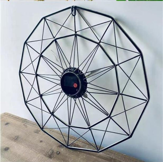 Metal 24 Hour Wall Clock for - Premium  from chiquetrends.com - Just $76! Shop now at chiquetrends.com