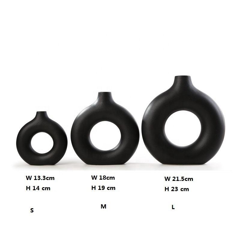 Nordic Circles Ceramic Vase - Premium Vases from chiquetrends.com - Just $27! Shop now at chiquetrends.com