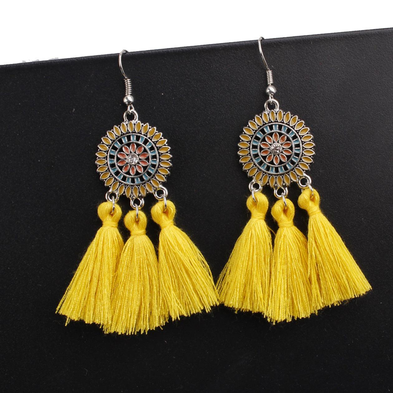 Bohemian tassel earrings - Premium Earrings from chiquetrends.com - Just $12! Shop now at chiquetrends.com