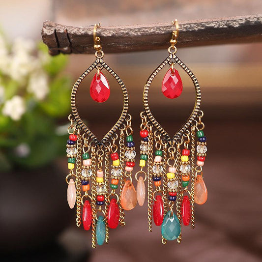 Ethnic Vintage Bohemian - Premium Earrings from chiquetrends.com - Just $12! Shop now at chiquetrends.com