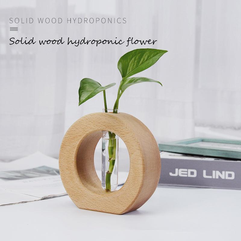 Hydroponic Wooden Flower Pot - Premium Flowers from chiquetrends.com - Just $19! Shop now at chiquetrends.com