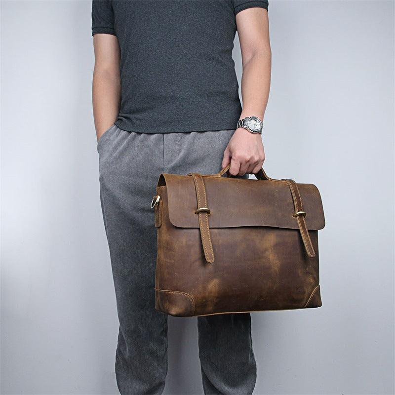 Crazy Leather Large-capacity - Premium 0 from chiquetrends.com - Just $290! Shop now at chiquetrends.com