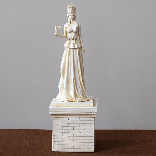 Greek Goddess Athena Sculpture - Premium 0 from chiquetrends.com - Just $69! Shop now at chiquetrends.com