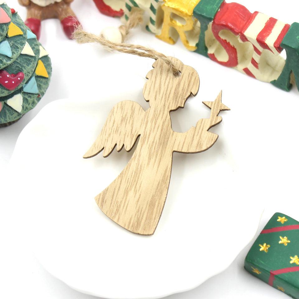 Christmas Snowflake Elk Wooden - Premium 0 from chiquetrends.com - Just $12! Shop now at chiquetrends.com