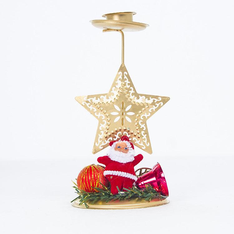 Christmas Iron Candlestick - Premium 0 from chiquetrends.com - Just $12! Shop now at chiquetrends.com