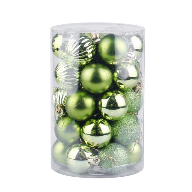 34 Christmas Ball Set 4cm - Premium 0 from chiquetrends.com - Just $15! Shop now at chiquetrends.com