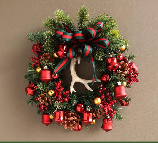 Christmas Wreath Decoration - Premium 0 from chiquetrends.com - Just $84! Shop now at chiquetrends.com