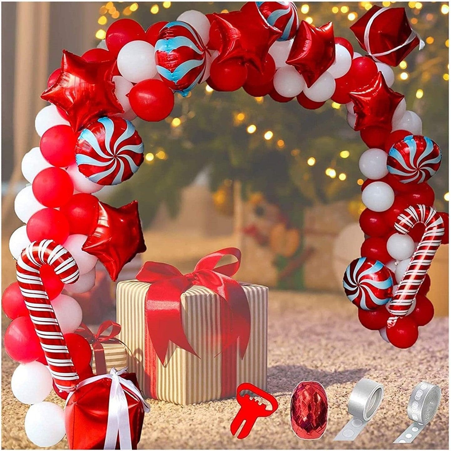 Christmas Balloon Chain Scene - Premium 0 from chiquetrends.com - Just $24! Shop now at chiquetrends.com