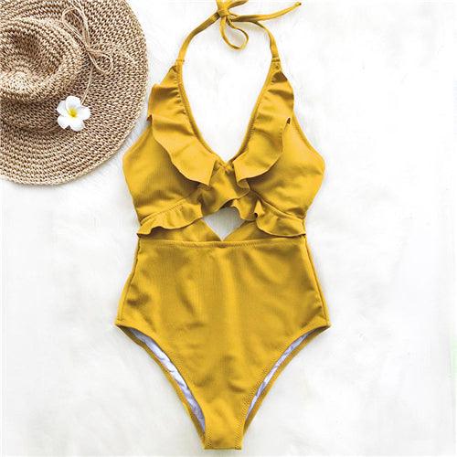 Ruffle Bandage Swimsuit | - Premium Swimwear from chiquetrends.com - Just $26! Shop now at chiquetrends.com