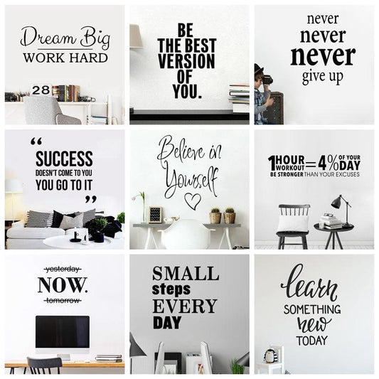 Motivational Quotes Vinyl Wall - Premium Wall Stickers from chiquetrends.com - Just $14! Shop now at chiquetrends.com