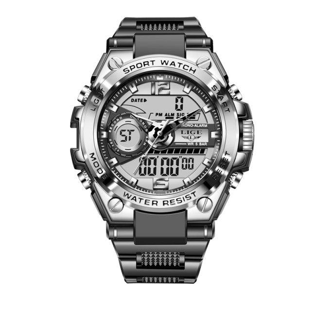 LIGE Digital Men Military - Premium Watches from chiquetrends.com - Just $95! Shop now at chiquetrends.com