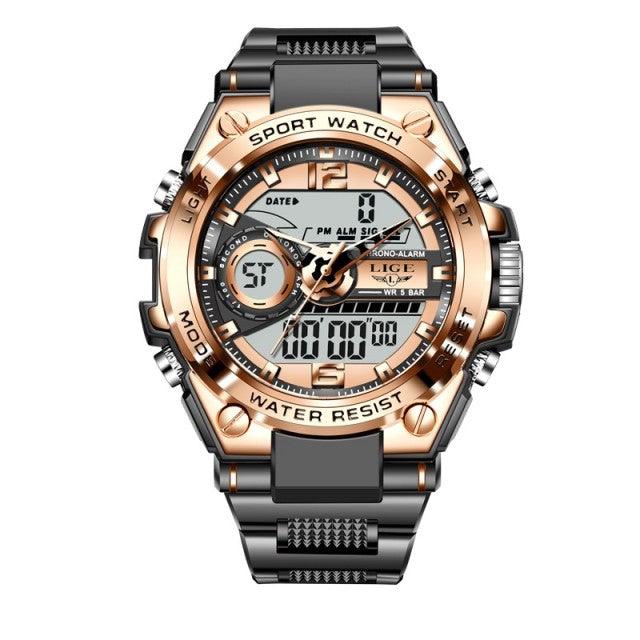 LIGE Digital Men Military - Premium Watches from chiquetrends.com - Just $95! Shop now at chiquetrends.com