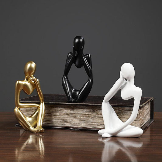 Thinker Modern Nordic Abstract - Premium Sculptures & Statues from chiquetrends.com - Just $17! Shop now at chiquetrends.com