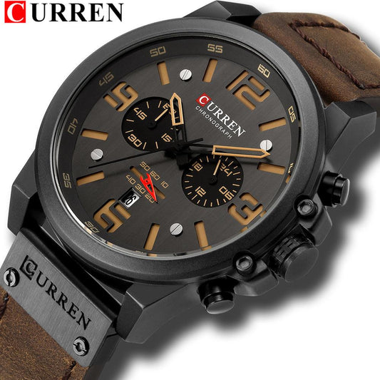 CURREN Military Leather Belt - Premium Watches from chiquetrends.com - Just $85! Shop now at chiquetrends.com