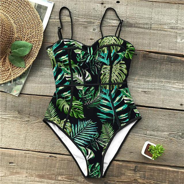 Floral Swimwear | Bodysuit | - Premium Swimwear from chiquetrends.com - Just $70! Shop now at chiquetrends.com