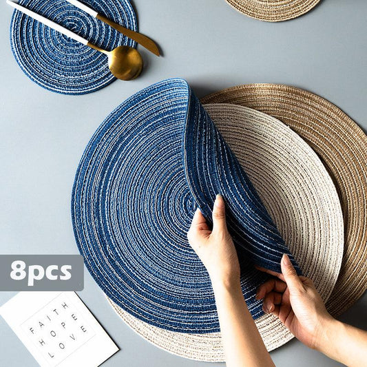 4/6/8pcs Round Insulation Pad - Premium Dinnerware from chiquetrends.com - Just $78! Shop now at chiquetrends.com