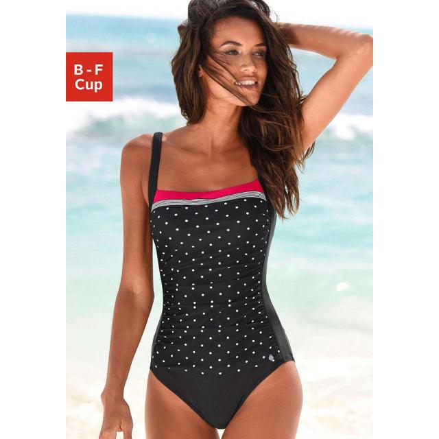 Women Striped Swimsuit - Premium Swimwear from chiquetrends.com - Just $37! Shop now at chiquetrends.com