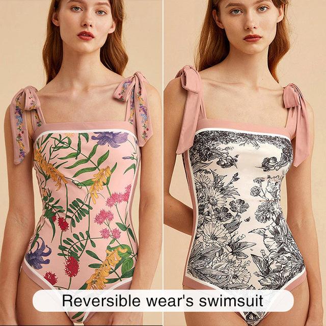 French Garden Floral Women's - Premium Swimwear from chiquetrends.com - Just $56! Shop now at chiquetrends.com