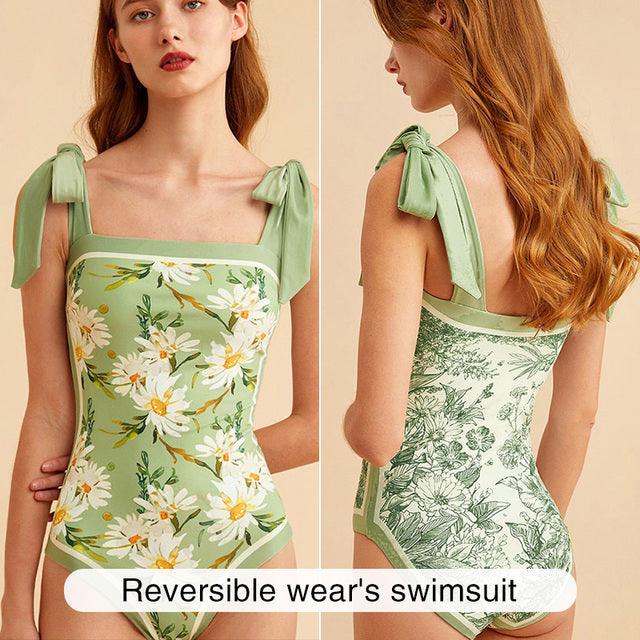 French Garden Floral Women's - Premium Swimwear from chiquetrends.com - Just $56! Shop now at chiquetrends.com