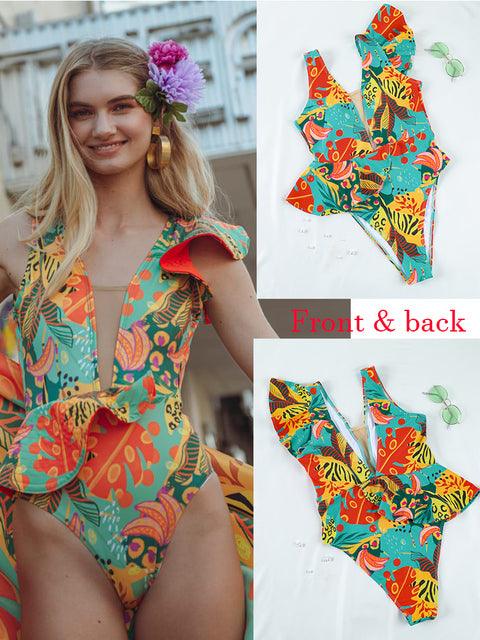 French Garden Floral Women's - Premium Swimwear from chiquetrends.com - Just $56! Shop now at chiquetrends.com